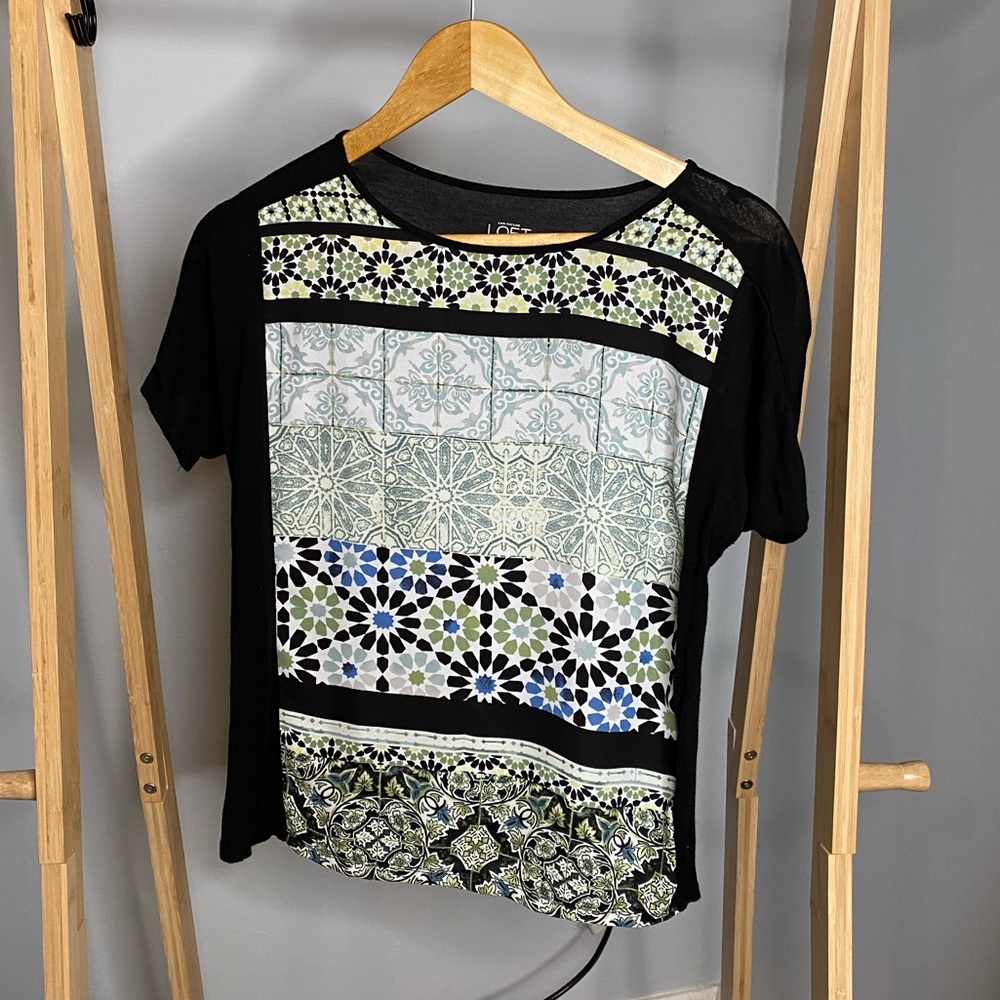 Loft Mixed Material Shirt